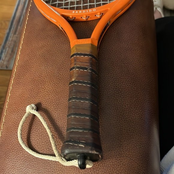 Racquetball Racket Vintage 1970's Leach Bandido San Diego- with Orange frame - Picture 10 of 10